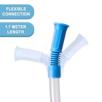 Close-up of kink-resistant suction tubing material and texture