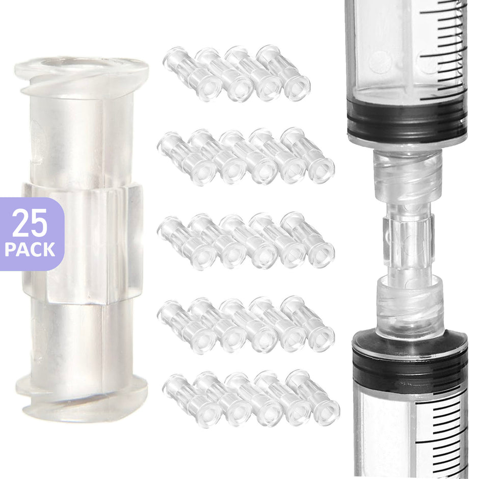 Sterile Luer Lock Syringe Adaptor - Box of 50 - Charles Medical