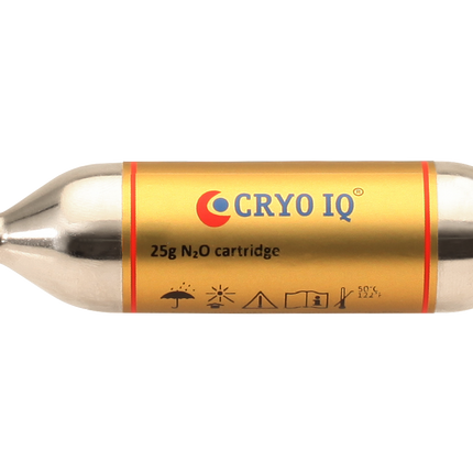 cryoIQ gas cartridge 25g valved N2O