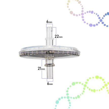 universal connector on 3A medical filter for bacterial and particle filtration