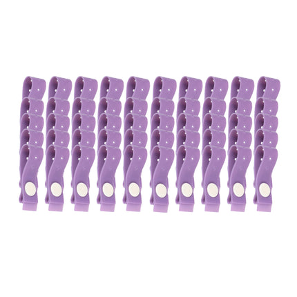 Latex free disposable tourniquet strap with purple stud fastener, ideal for reliable and safe vein access in medical procedures.
