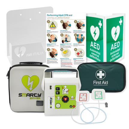 Smarty Saver Fully-Automatic Defibrillator Package - Wall Bracket