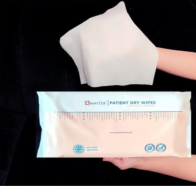 Omnitex Patient Dry Wipes - Pack of 100
