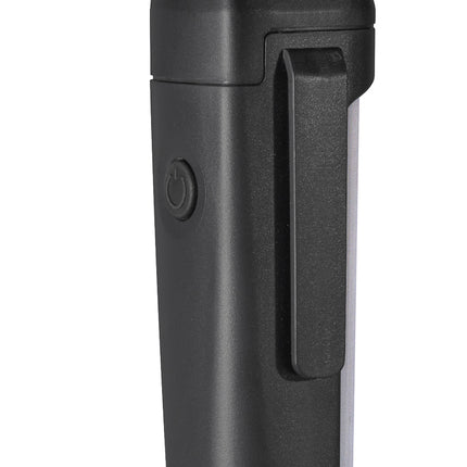 Black and silver device with a cylindrical body and circular top, featuring the brand 'Leica'.