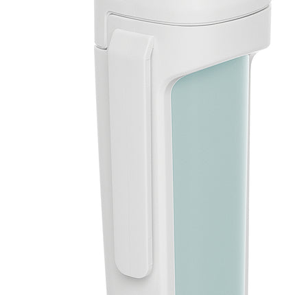 Medical device with white and blue ice-blue sign on a white background