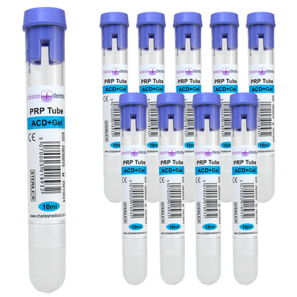 Bulk pack of PRP tubes (available in 5, 10, 25, 50 packs)