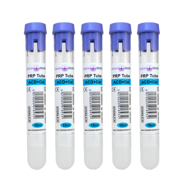 Bulk pack of PRP tubes (available in 5, 10, 25, 50 packs)