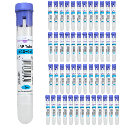 Bulk pack of PRP tubes (available in 5, 10, 25, 50 packs)