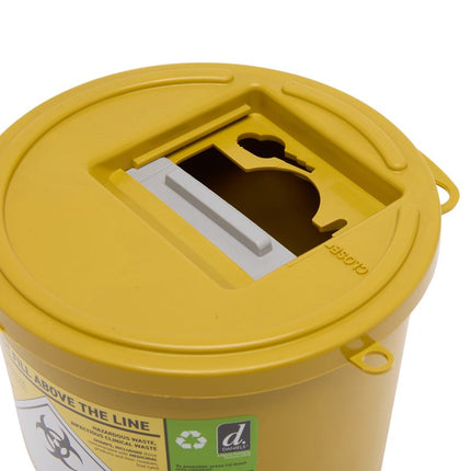 2.5 litre sharps bin for medicinally contaminated sharps