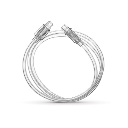Oxygen Tube  with connectors on a white background
