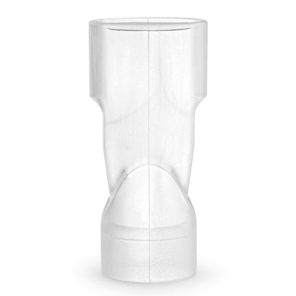 Mouth oral inhaler on a white background