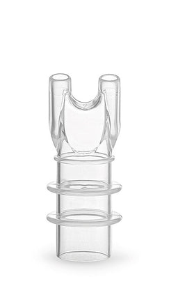 Nasal accessory with multiple chambers on a white background
