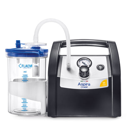 Flaem Aspira medical device with a clear container on a white background