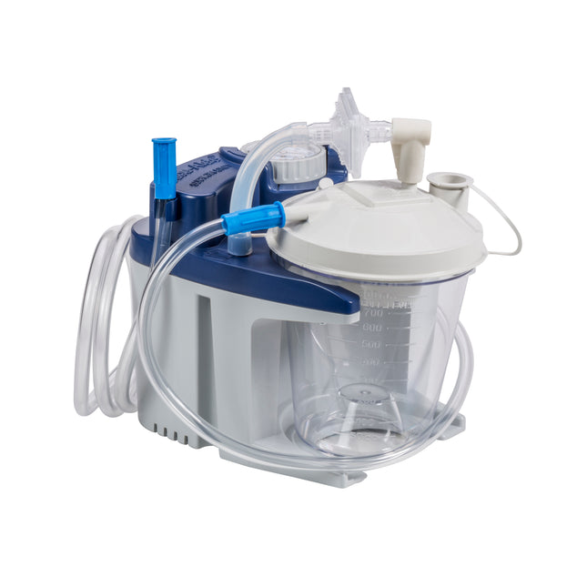 VacuAide 7325P medical suction device with rechargeable battery and accessories Charles Medical UK medical supplies company UK