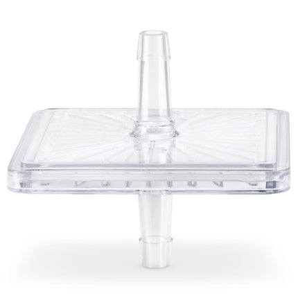 Square Suction Hydrophobic Bacteria Filter for suction systems, medical-grade barrier against moisture and bacteria contamination