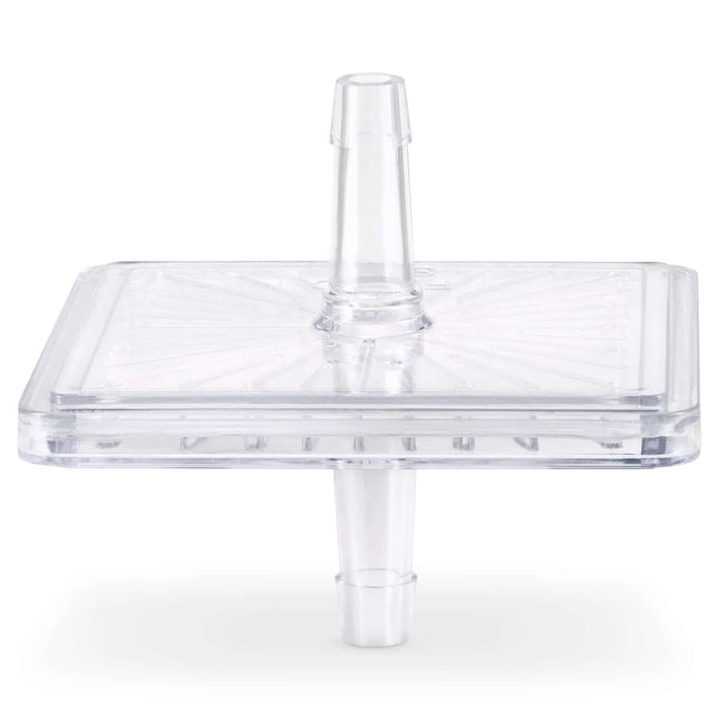Square Suction Hydrophobic Bacteria Filter for suction systems, medical-grade barrier against moisture and bacteria contamination