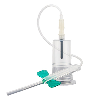 pack of 50 butterfly needles with vacuum holders, single-use, disposable phlebotomy tools, medical supplies