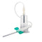 21G butterfly blood collection needles with flexible wings and Luer adapter for venepuncture.