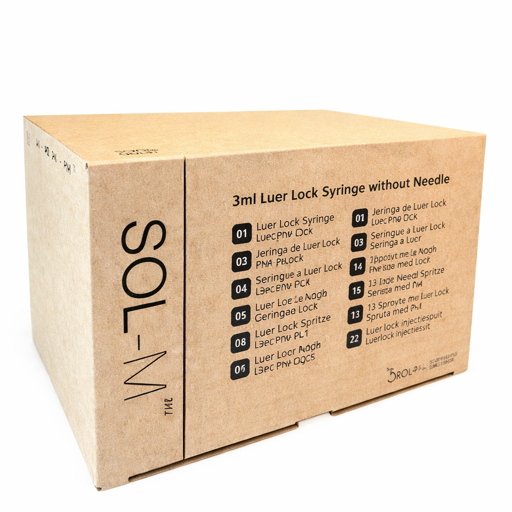 3ml Luer Lock Syringe | Box of 100 | Sterile | CE Marked | SOL M ...