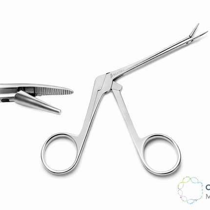 Pair of surgical scissors on a white background with 'Charles Medical' logo.