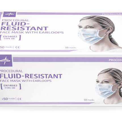 Type Ii R Mask Type IIR Surgical Face Mask - Fluid Resistant - EN 14683 - Box of 50 ...