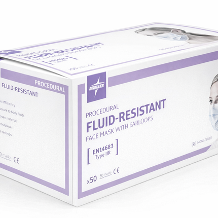 Type IIR Surgical Face Mask Fluid Resistant Box of 50