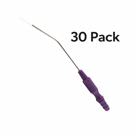 Purple medical tool with a white background and '30 Pack' text.