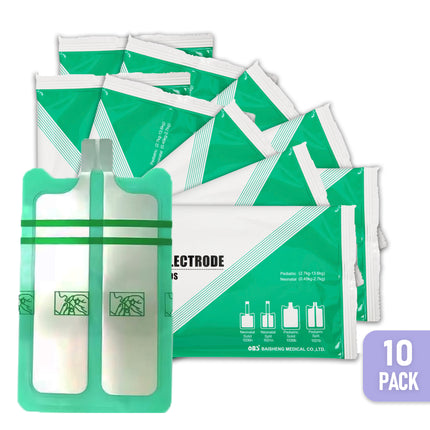 10 pack of disposable ESU grounding pads for electrosurgical procedures