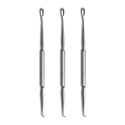 Gross Ear Curette & Hook – Stainless Steel ENT Tool for Safe & Precise Ear Wax Removal. Packs of 3, 5, 10
