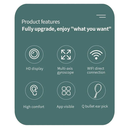 Wireless Bebird ear scope compatible with iOS and Android smartphones