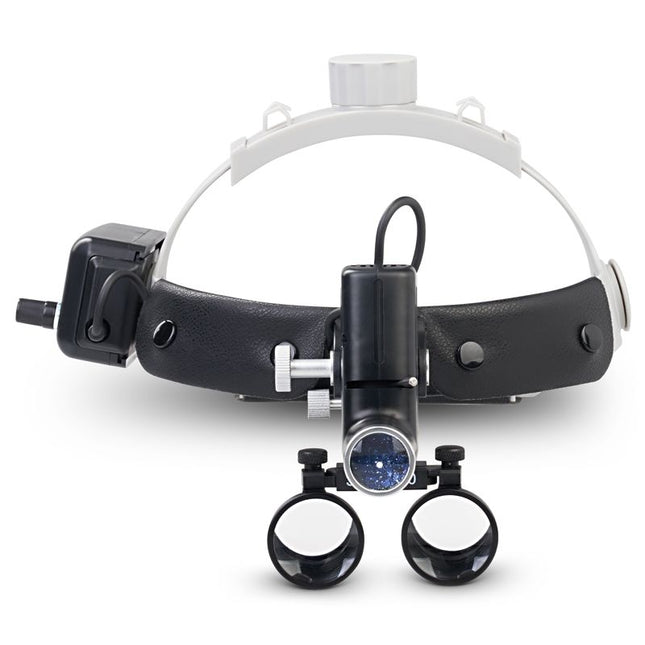 Wireless 3.5X Headband Loupes – Black & White with Aluminium Case, Surgical, Dental, Medical & Jeweller Magnifier