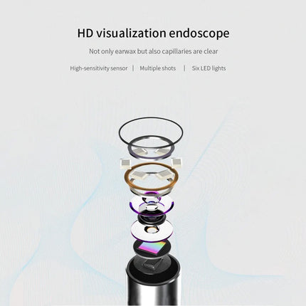 1080p HD Bebird R1 ear wax remover with LED lights and gyroscope