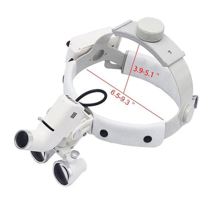 Wireless 3.5X Headband Loupes – Black & White with Aluminium Case, Surgical, Dental, Medical & Jeweller Magnifier