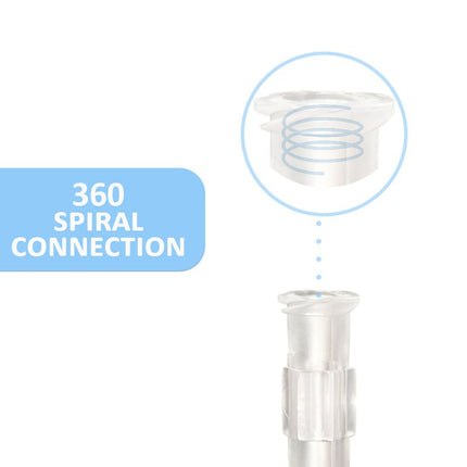 Female-to-female Luer Lock syringe adaptor, polypropylene medical connector