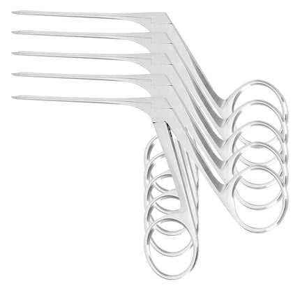 Assorted pack sizes of micro crocodile forceps, individually packaged surgical tools