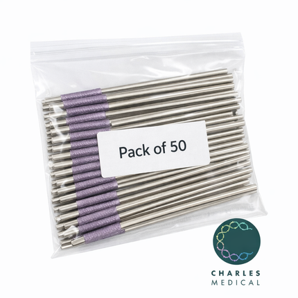 Pack of 50 Fine end 18G 1mm