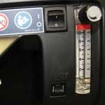 DeVilbiss oxygen concentrator control panel showcasing settings and flow meter, part of the 10 Litre High Flow Unit design.
