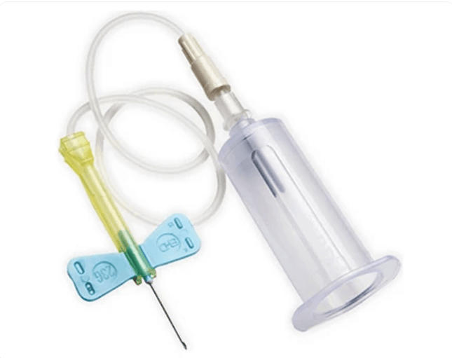 BD Safety-Lok Butterfly Needles 21G 23G with free Vacutainer holder, sterile winged blood collection set.
