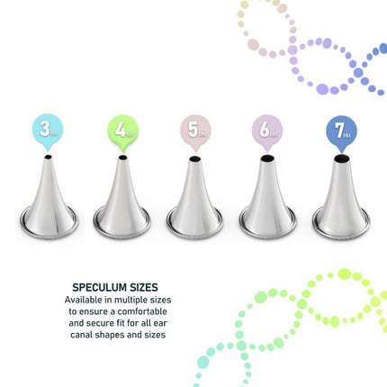 multi-size ENT ear specula set, stainless steel tools for clinical ear examination