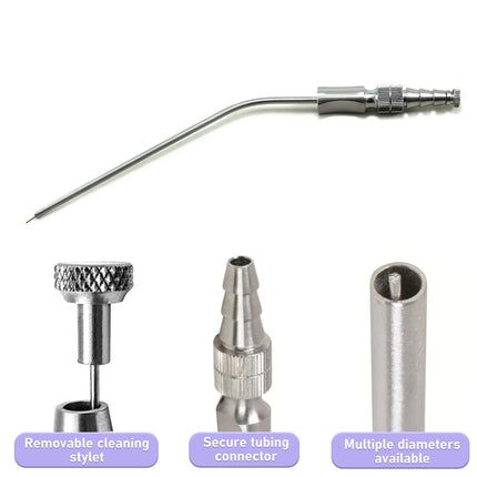 2mm Frazier Suction Tube – Surgical ENT Instrument with Control Valve
