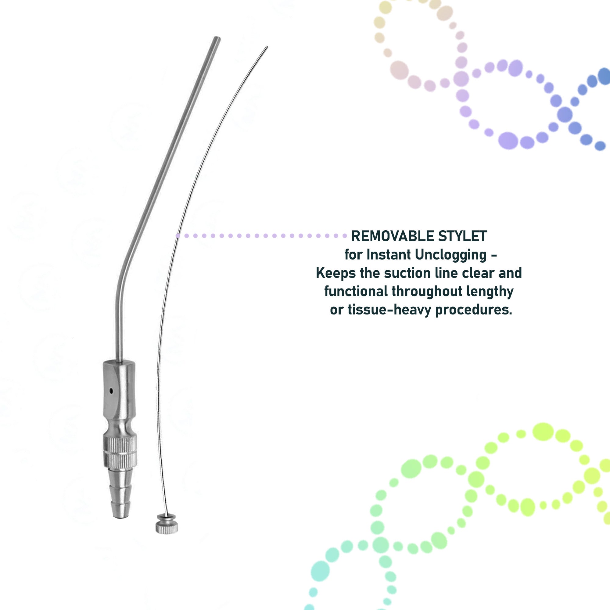 Suctioning Instruments 2mm Frazier Suction Tube - ENT Surgical Instrument - Stainless Steel ...