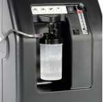 5 litre oxygen concentrator DeVilbiss Compact 525 showing control panel and oxygen output module