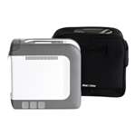 iGo2 Portable Oxygen Concentrator with SmartDose Technology, lightweight and compact design, shown with carrying case.