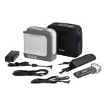 iGo2 Portable Oxygen Concentrator with accessories including SmartDose POC technology for breath rate adjustment and oxygen management.