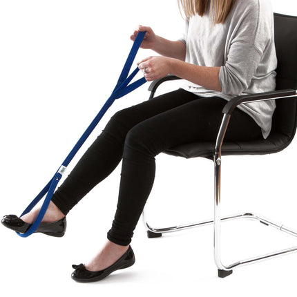 Leg Lifter with Double Handle - Dual Hand Mobility Aid Blue Charles Medical Devilbis Healthcare