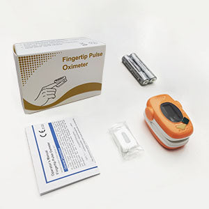 Orange pulse Oximeter and nasal aspirator for children 