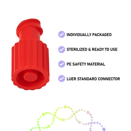 red stopper luer syringe Charles Medical