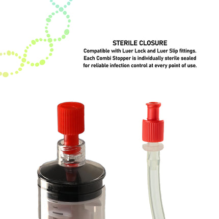 red stopper luer syringe Charles Medical