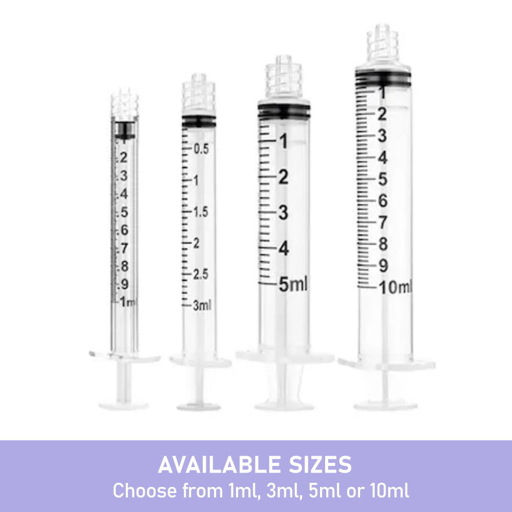 Short Syringes Sol-M 1ml Low Dead Space Luer Lock Syringe - Box of 100 - Charles Medical