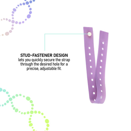 Latex Free Disposable Tourniquet Strap Purple Stud Fastener 37cm